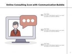 Consulting Icon Conversation Business Arrows Statement Performance Communication