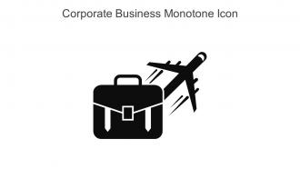 Corporate Business Monotone Icon In Powerpoint Pptx Png And Editable Eps Format