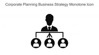 Corporate Planning Business Strategy Monotone Icon In Powerpoint Pptx Png And Editable Eps Format