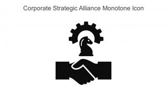 Corporate Strategic Alliance Monotone Icon In Powerpoint Pptx Png And Editable Eps Format