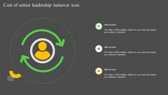 Cost Of Senior Leadership Turnover Icon