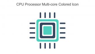 CPU Processor Multi Core Colored Icon In Powerpoint Pptx Png And Editable Eps Format