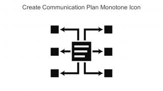 Create Communication Plan Monotone Icon In Powerpoint Pptx Png And Editable Eps Format
