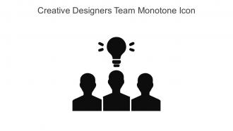Creative Designers Team Monotone Icon In Powerpoint Pptx Png And Editable Eps Format
