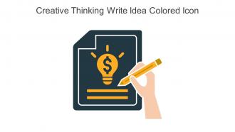 Creative Thinking Write Idea Colored Icon In Powerpoint Pptx Png And Editable Eps Format