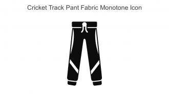 Cricket Track Pant Fabric Monotone Icon In Powerpoint Pptx Png And Editable Eps Format