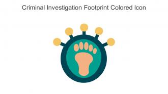 Criminal Investigation Footprint Colored Icon In Powerpoint Pptx Png And Editable Eps Format