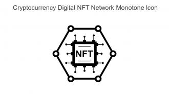 Cryptocurrency Digital NFT Network Monotone Icon In Powerpoint Pptx Png And Editable Eps Format