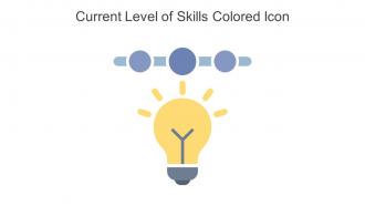 Current Level Of Skills Colored Icon In Powerpoint Pptx Png And Editable Eps Format