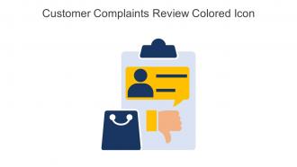 Customer Complaints Review Colored Icon In Powerpoint Pptx Png And Editable Eps Format