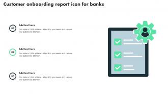 Customer Onboarding Report Icon For Banks