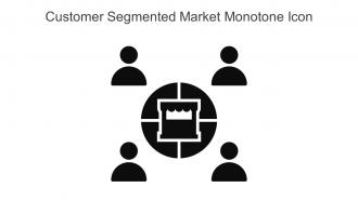 Customer Segmented Market Monotone Icon In Powerpoint Pptx Png And Editable Eps Format