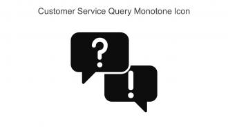 Customer Service Query Monotone Icon In Powerpoint Pptx Png And Editable Eps Format