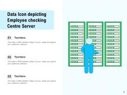 Data centre icon employee connected server business applications