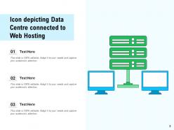 Data centre icon employee connected server business applications