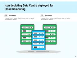 Data centre icon employee connected server business applications