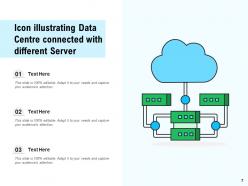 Data centre icon employee connected server business applications