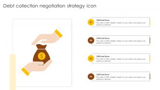 Debt Collection Negotiation Strategy Icon