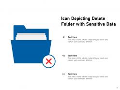 Delete Icon Database Business Indicating Presentation Sensitive