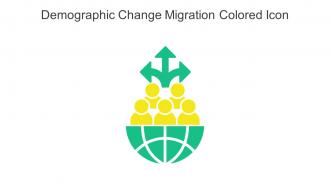 Demographic Change Migration Colored Icon In Powerpoint Pptx Png And Editable Eps Format