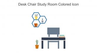 Desk Chair Study Room Colored Icon In Powerpoint Pptx Png And Editable Eps Format