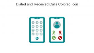 Dialed And Received Calls Colored Icon In Powerpoint Pptx Png And Editable Eps Format