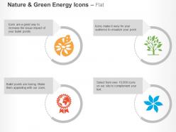 Different media green energy production ppt icons graphics