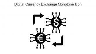 Digital Currency Exchange Monotone Icon In Powerpoint Pptx Png And Editable Eps Format