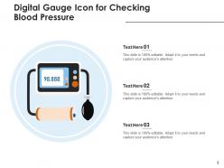 Digital Gauge Displaying Measuring Thermometer Speedometer