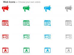 Digital marketing keywords search security page quality ppt icons graphics
