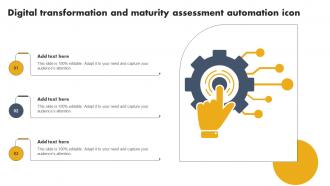 Digital Transformation And Maturity Assessment Automation Icon