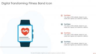 Digital Transforming Fitness Band Icon