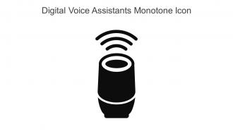 Digital Voice Assistants Monotone Icon In Powerpoint Pptx Png And Editable Eps Format