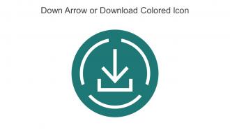 Down Arrow Or Download Colored Icon In Powerpoint Pptx Png And Editable Eps Format