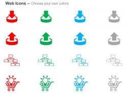 Download upload manager site map ecommerce solutions ppt icons graphics