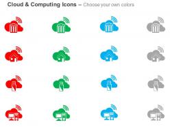 Dustbin home pen drive personal computer ppt icons graphics