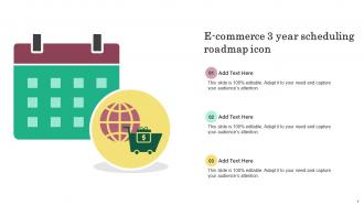 E Commerce 3 Year Scheduling Roadmap Icon