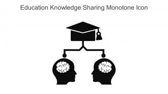 Education Knowledge Sharing Monotone Icon In Powerpoint Pptx Png And Editable Eps Format