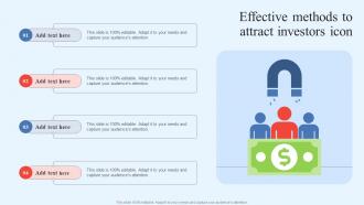 Effective Methods To Attract Investors Icon