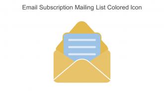 Email Subscription Mailing List Colored Icon In Powerpoint Pptx Png And Editable Eps Format