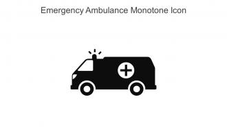 Emergency Ambulance Monotone Icon In Powerpoint Pptx Png And Editable Eps Format