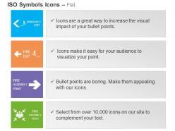 Emergency exit fire exit fire assembly point ppt icons graphics