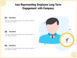 Employee Engagement Icon Statistics Indicating Targets Satisfaction Dashboard