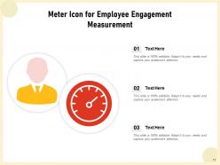 Employee Engagement Icon Statistics Indicating Targets Satisfaction Dashboard