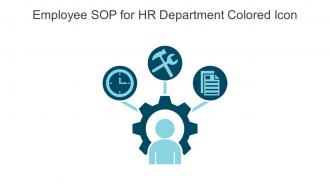 Employee SOP For HR Department Colored Icon In Powerpoint Pptx Png And Editable Eps Format