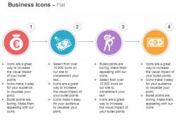 Euro bag growth burden euro note ppt icons graphics