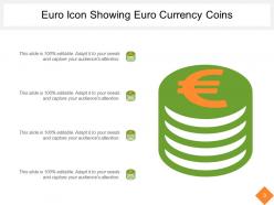 Euro Icons Showing Euro Currency With Arrows