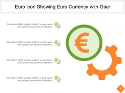 Euro Icons Showing Euro Currency With Arrows