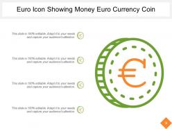 Euro Icons Showing Euro Currency With Arrows