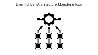 Event Driven Architecture Monotone Icon In Powerpoint Pptx Png And Editable Eps Format